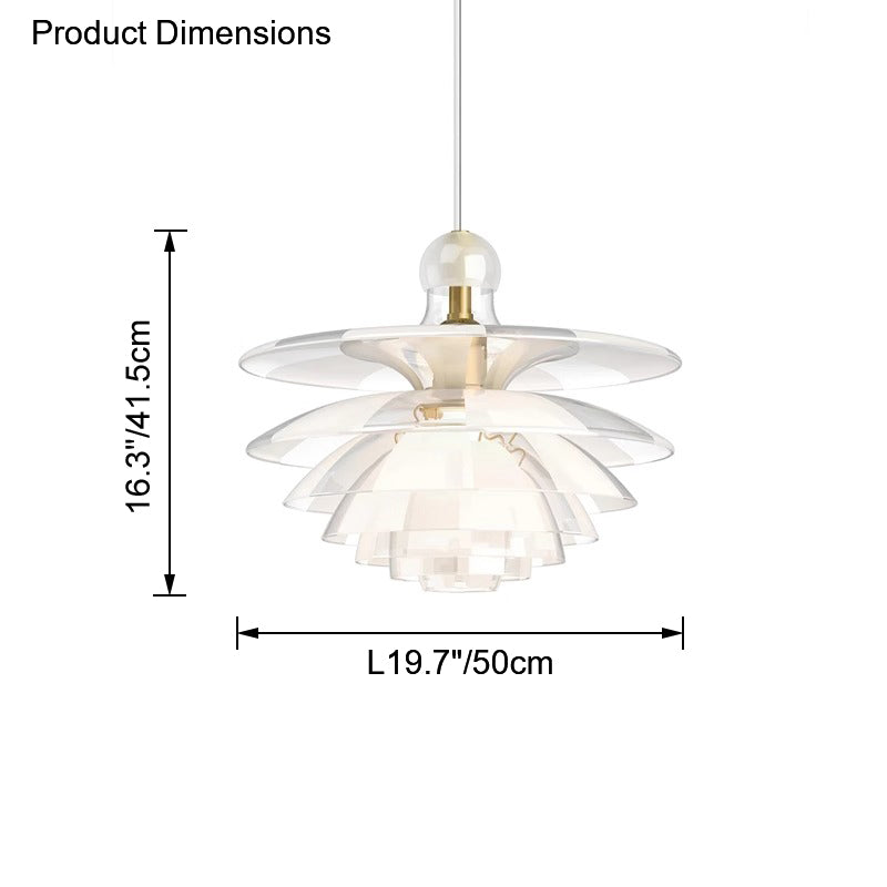 WOMO Lámparas Colgantes de Piña de Cristal - WM2325
