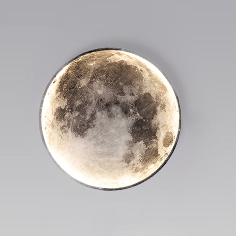 WOMO Aplique de pared redondo Luna/Tierra - WM6102