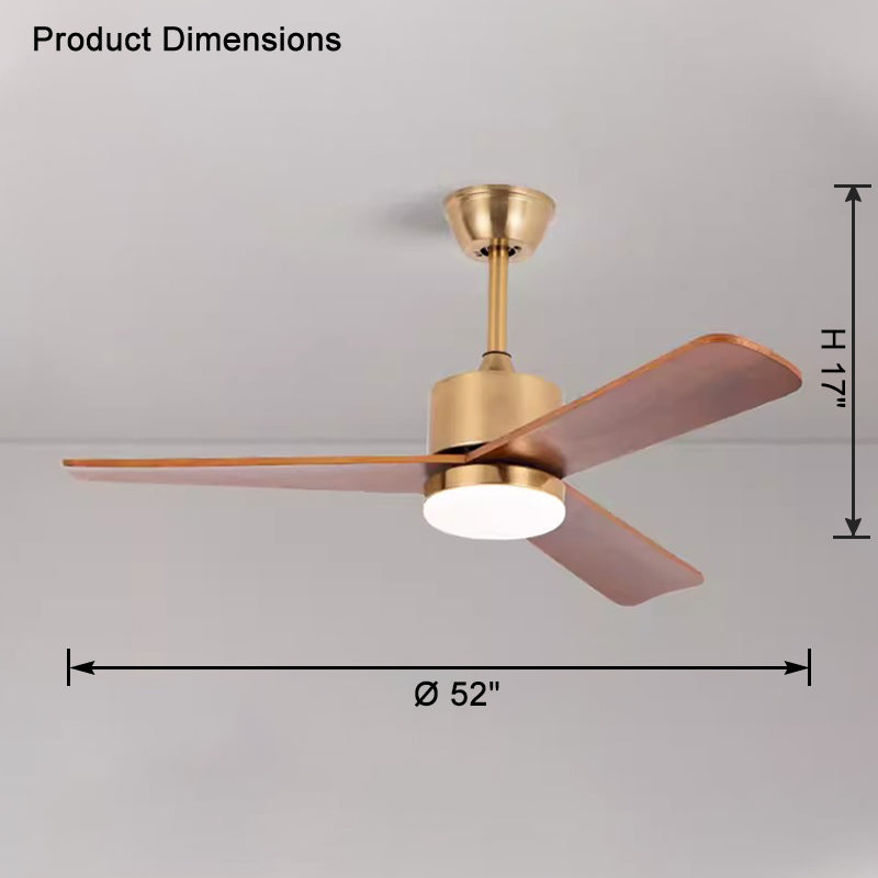 WOMO Ventiladores de techo con luz Moderno de Mid Century - WM5117