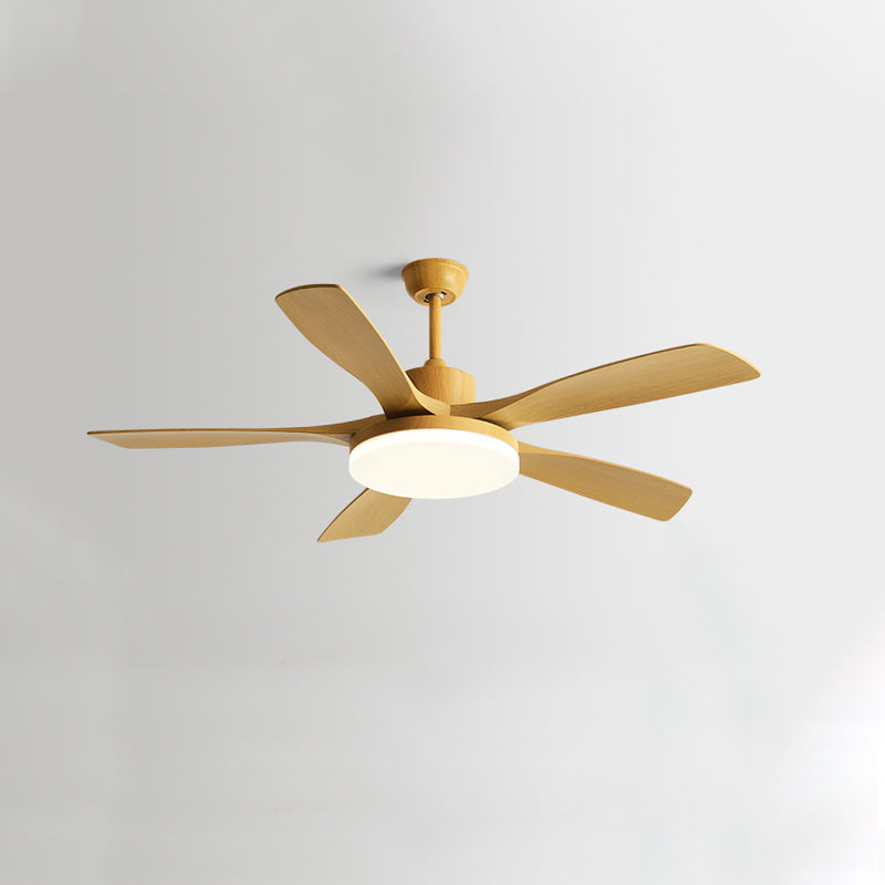 WOMO Ventiladores de techo con luz Escandinava con 5 Aspas - WM5125