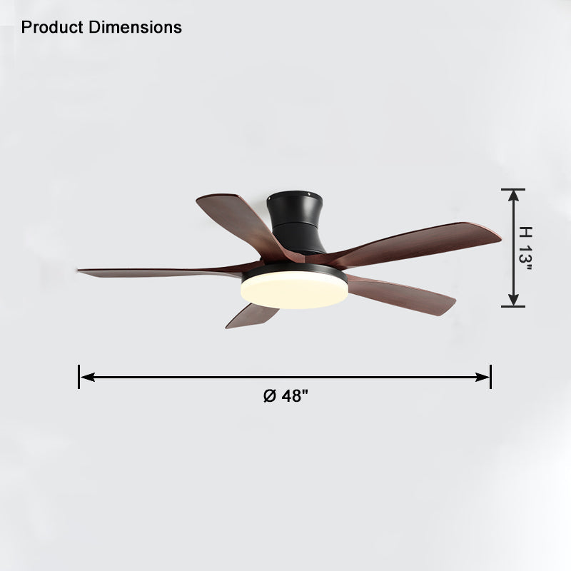 WOMO Ventiladores de techo con luz Moderna con 5 Aspas - WM5126