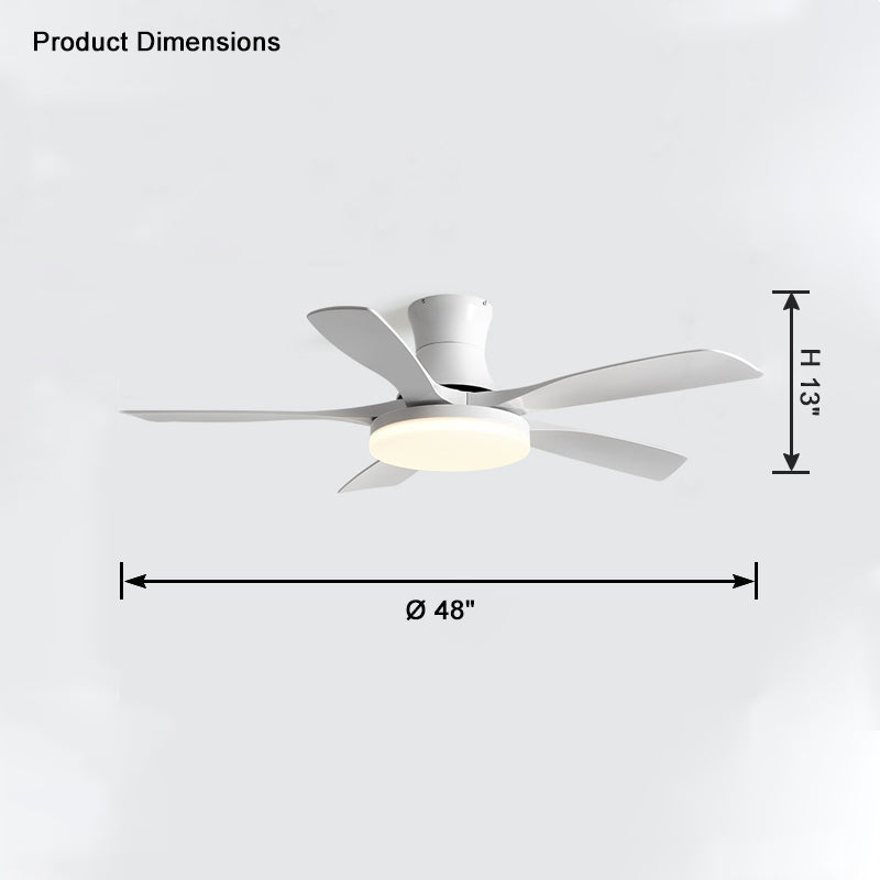WOMO Ventiladores de techo con luz Moderna con 5 Aspas - WM5126