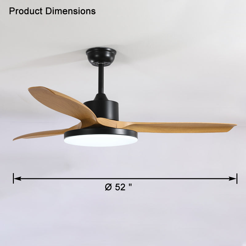 WOMO Ventiladores de techo con luz Reversible Escandinavo - WM5002