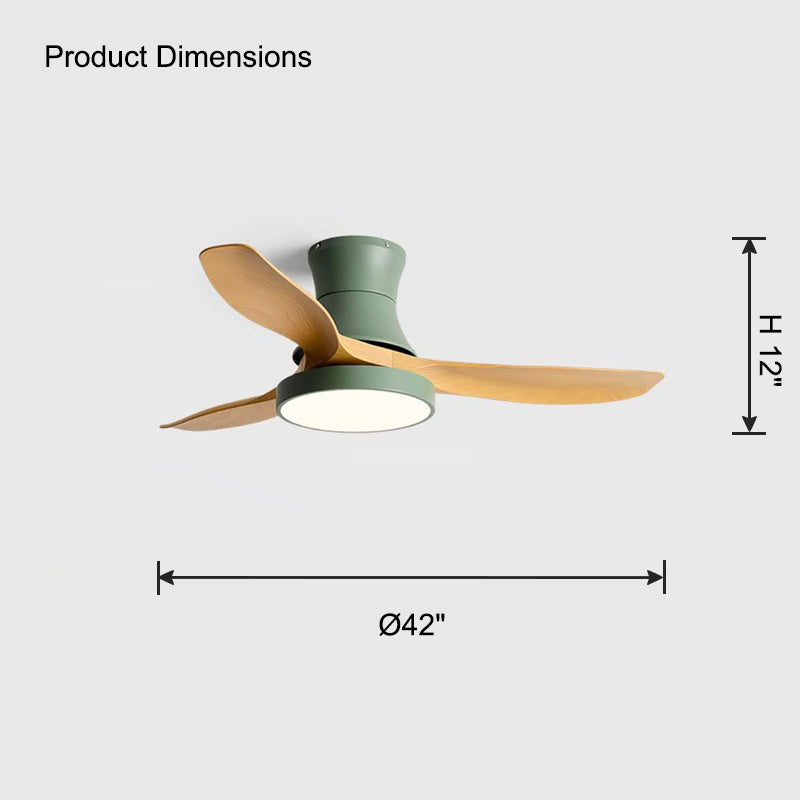 WOMO Ventiladores de techo con luz Empotrada - WM5128