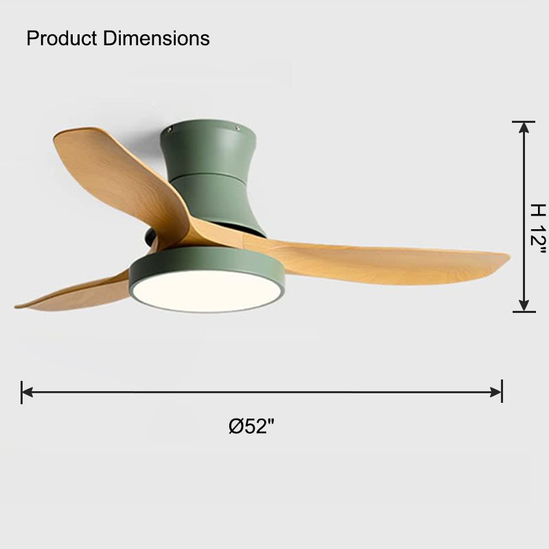 WOMO Ventiladores de techo con luz Empotrada - WM5128