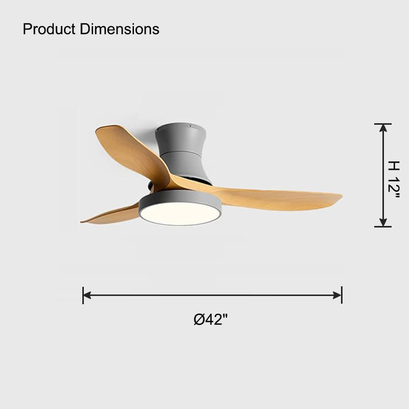 WOMO Ventiladores de techo con luz Empotrada - WM5128