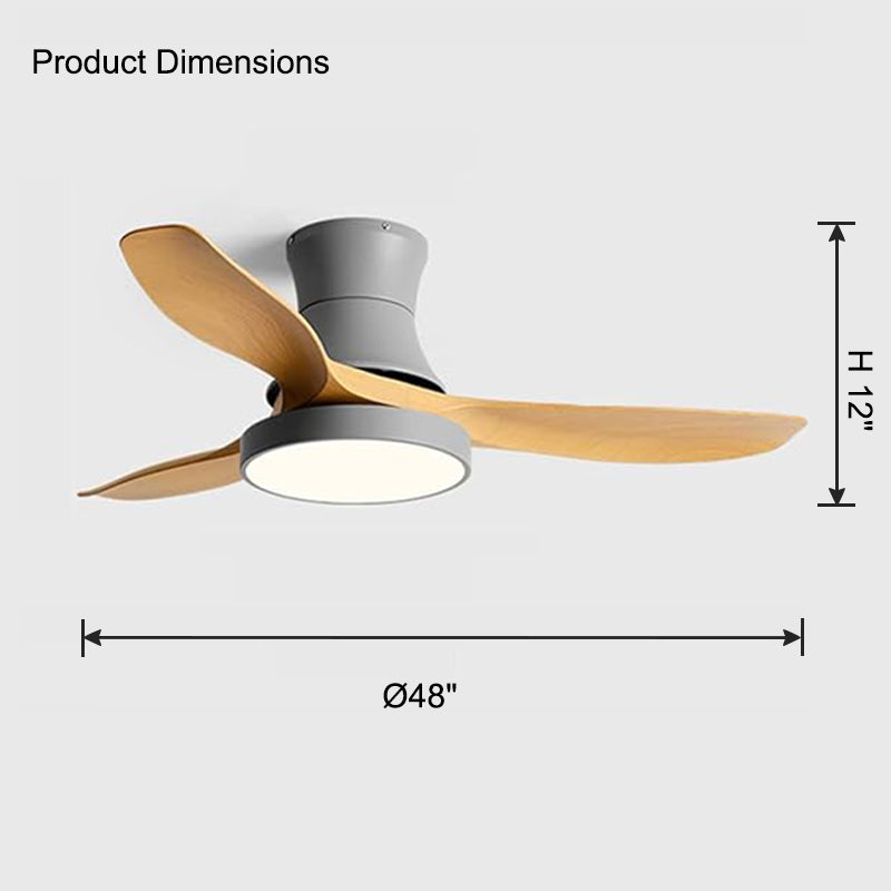 WOMO Ventiladores de techo con luz Empotrada - WM5128