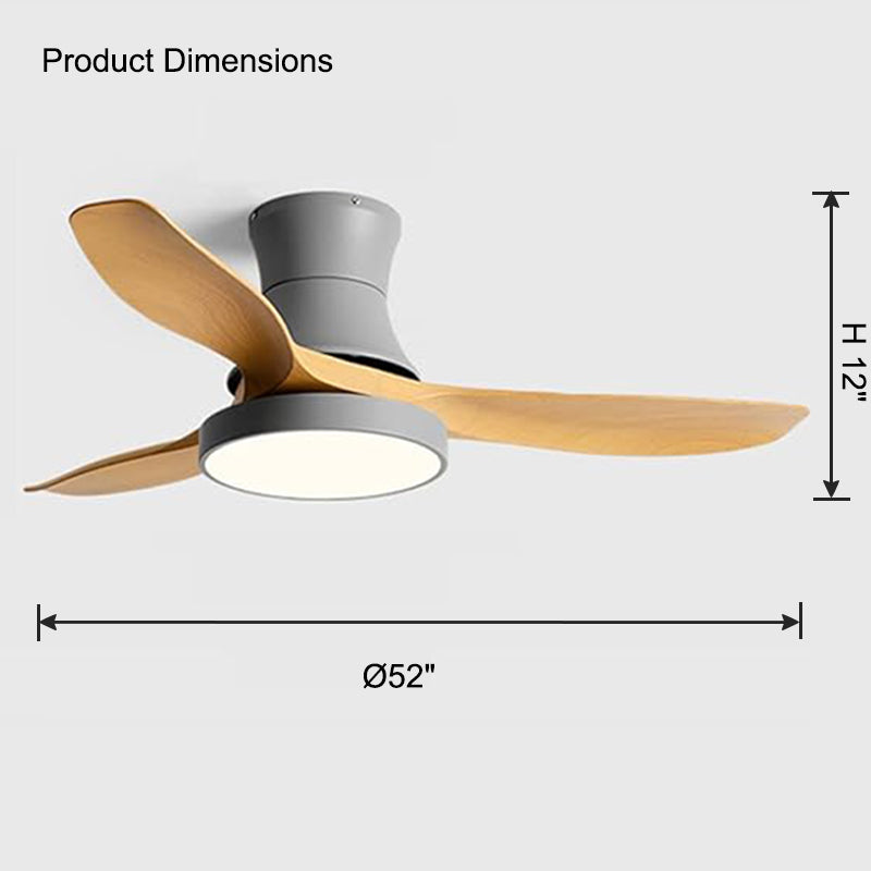 WOMO Ventiladores de techo con luz Empotrada - WM5128
