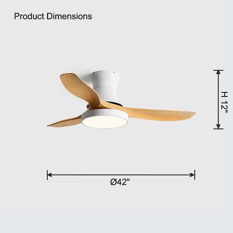 WOMO Ventiladores de techo con luz Empotrada - WM5128