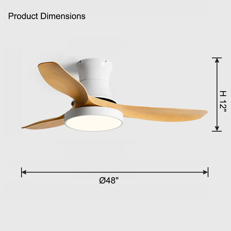 WOMO Ventiladores de techo con luz Empotrada - WM5128