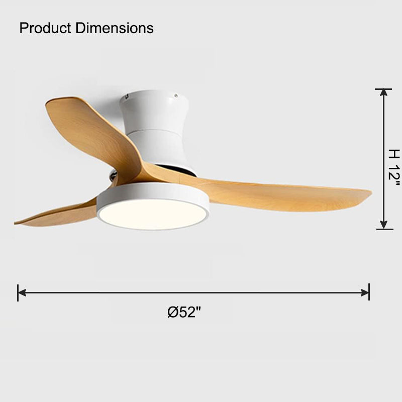 WOMO Ventiladores de techo con luz Empotrada - WM5128