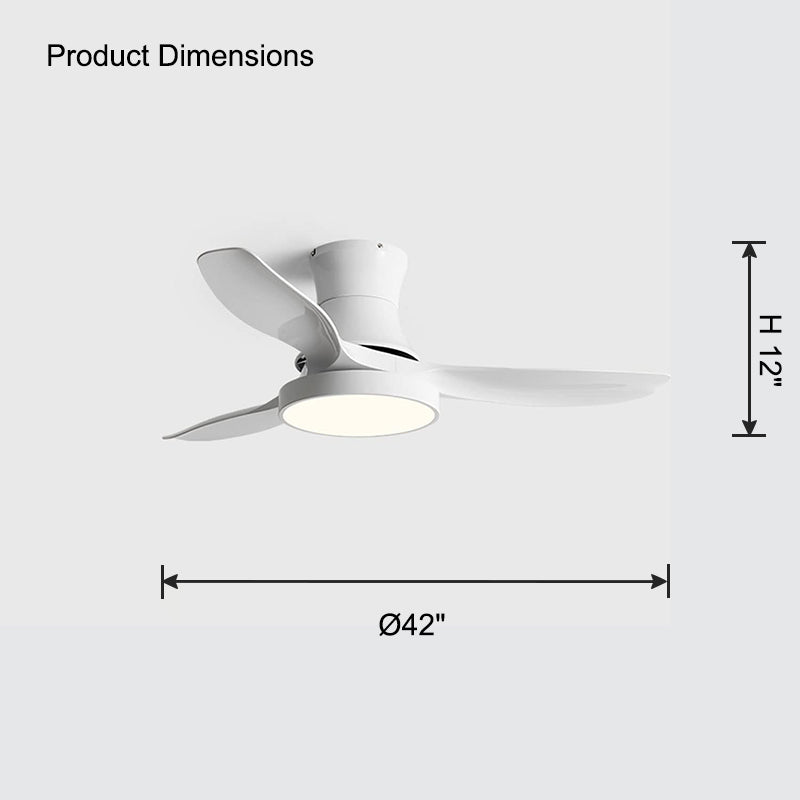 WOMO Ventiladores de techo con luz Empotrada - WM5128
