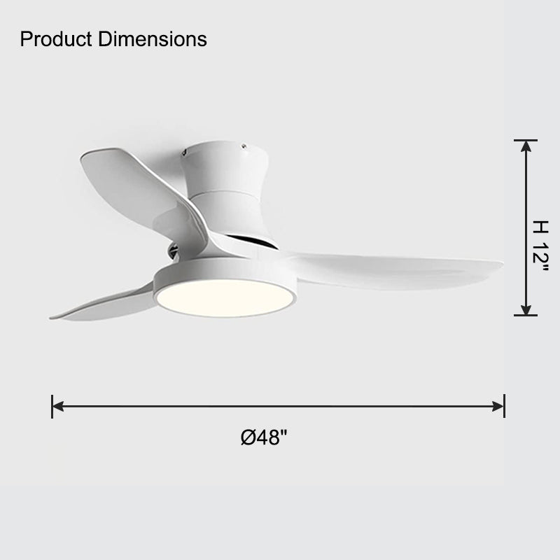 WOMO Ventiladores de techo con luz Empotrada - WM5128
