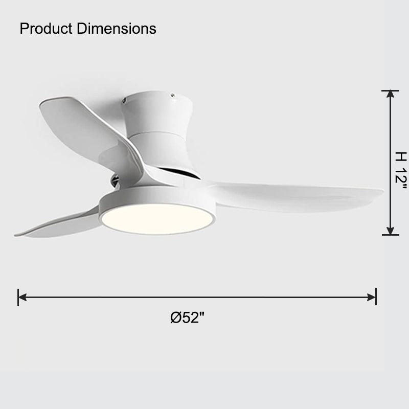 WOMO Ventiladores de techo con luz Empotrada - WM5128