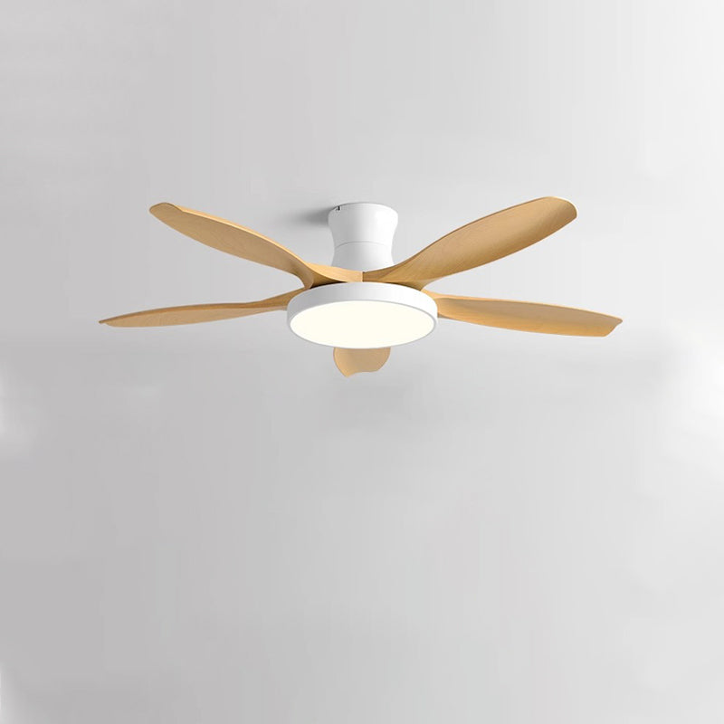 WOMO Large Scandinavian Flush Mount Ceiling Fans with Light - WM5130