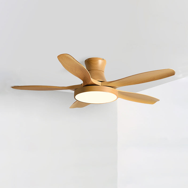 WOMO Large Scandinavian Flush Mount Ceiling Fans with Light - WM5130