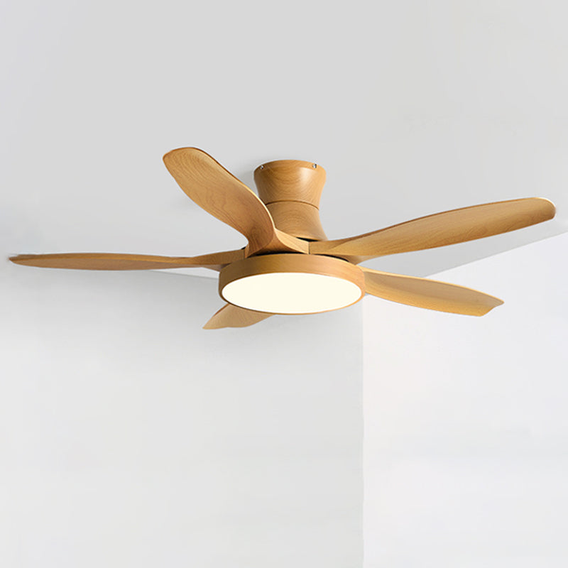 WOMO Large Scandinavian Flush Mount Ceiling Fans with Light - WM5130