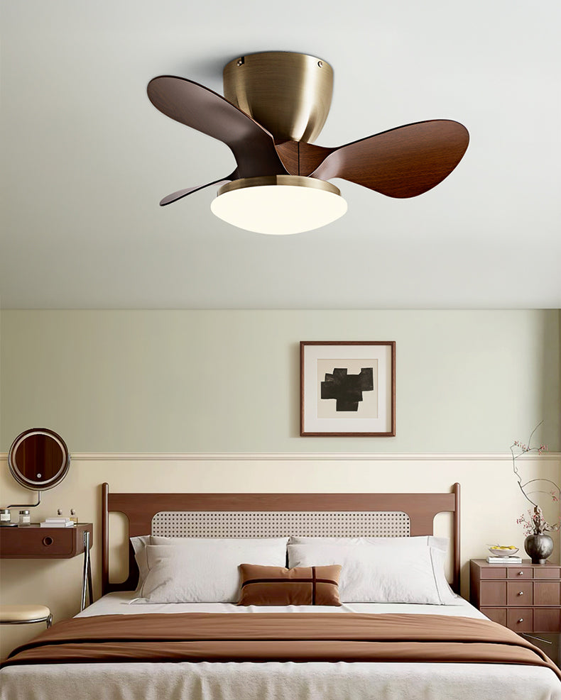 Ventilador de techo pequeño WOMO de 24 pulgadas con luz y perfil bajo - WM5159