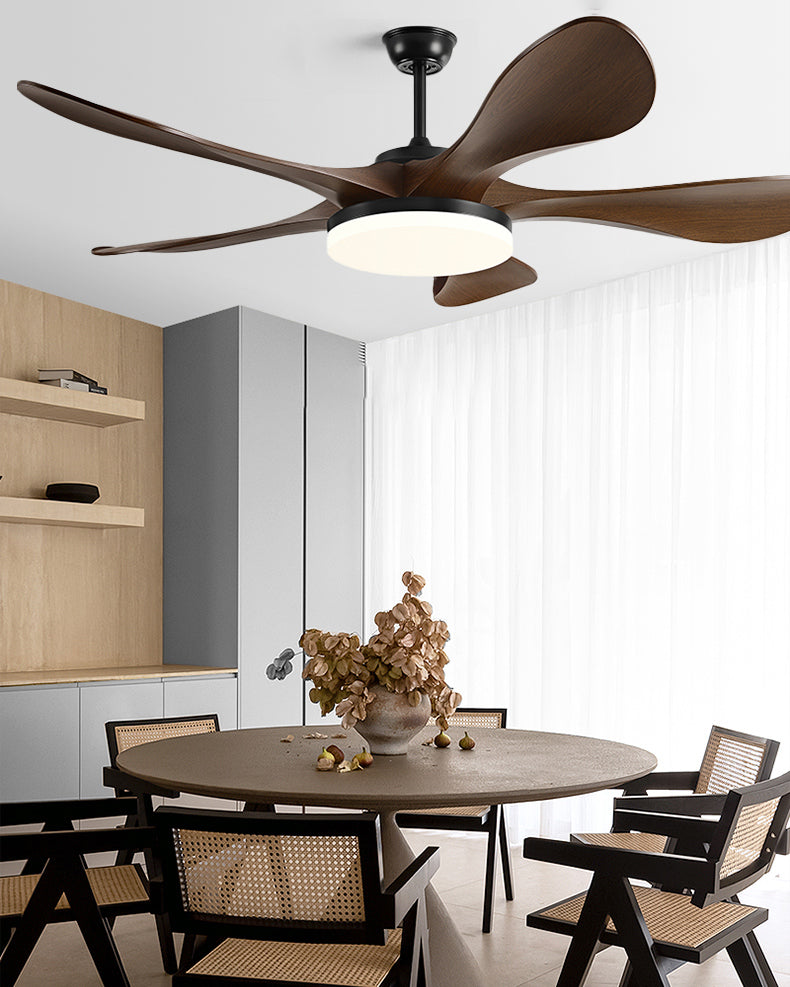 WOMO Mid Century Modern Ceiling Fans with Light - WM5173