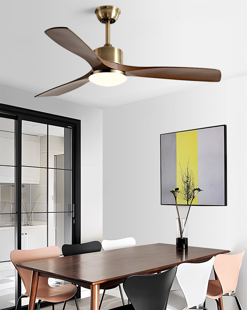 WOMO Ventiladores de techo con luz con 3 Aspas - WM5178