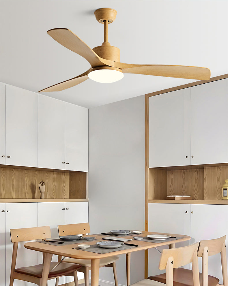 WOMO Ventiladores de techo con luz con 3 Aspas - WM5178