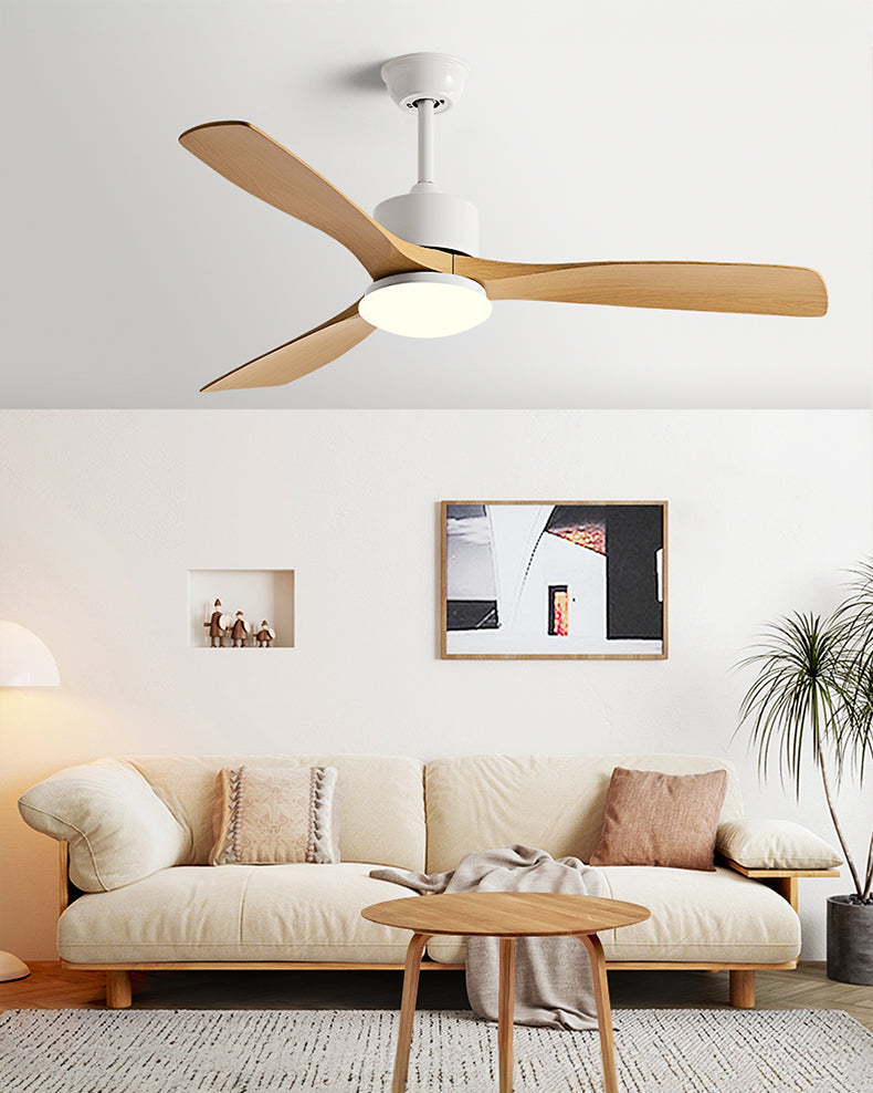 WOMO Ventiladores de techo con luz con 3 Aspas - WM5178