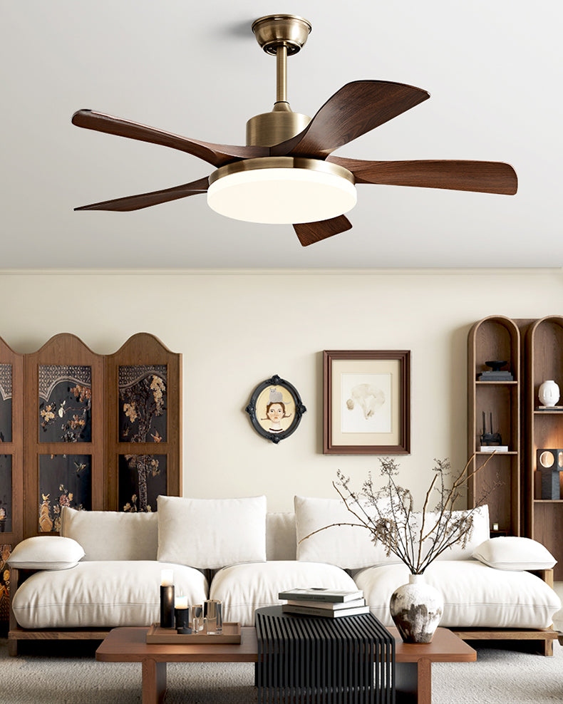 WOMO Ventiladores de techo con luz Bronce Antiguo - WM5183b