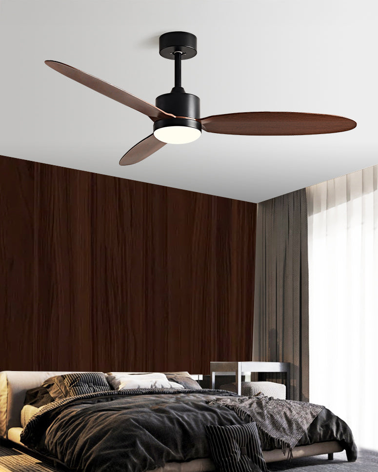 WOMO Ventiladores de techo con luz con 3 Aspas - WM5184