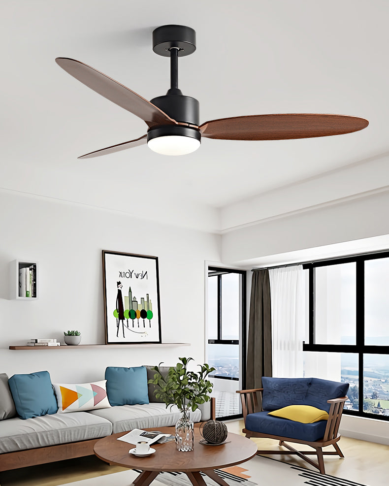WOMO Ventiladores de techo con luz con 3 Aspas - WM5184