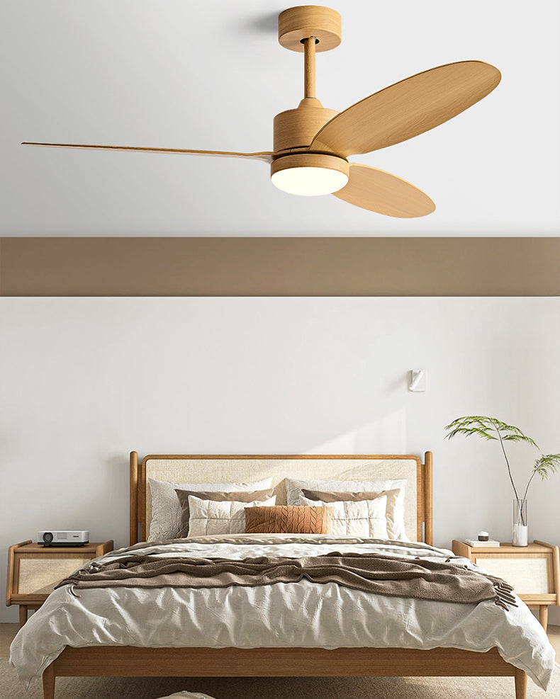 WOMO Ventiladores de techo con luz con 3 Aspas - WM5184