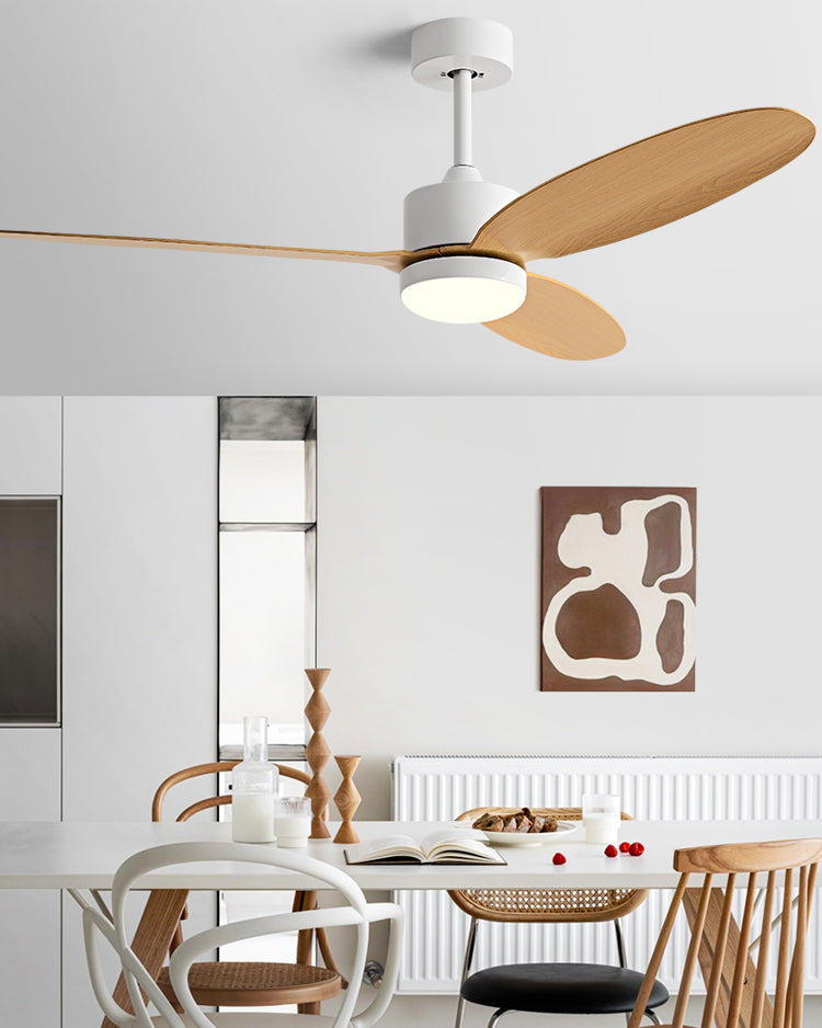 WOMO Ventiladores de techo con luz con 3 Aspas - WM5184