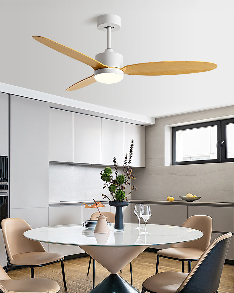 WOMO Ventiladores de techo con luz con 3 Aspas - WM5184