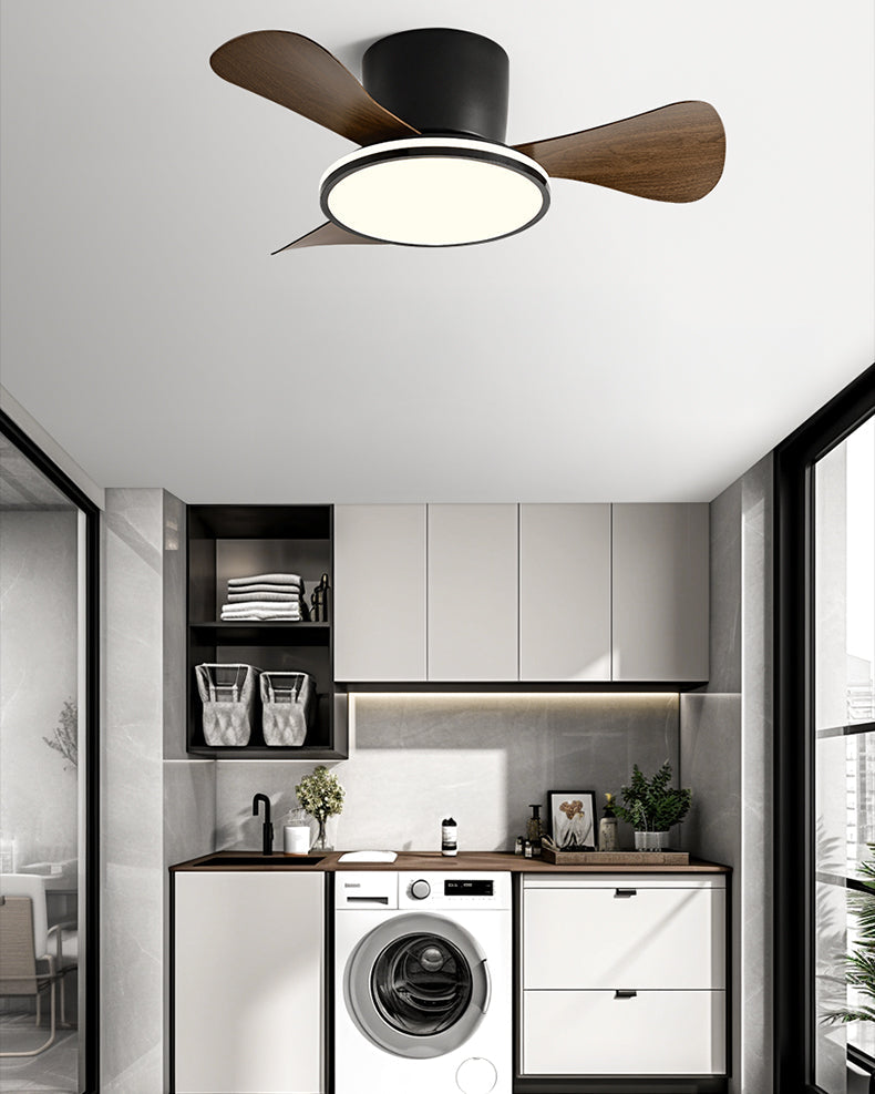 Ventilador de techo pequeño WOMO de 28 pulgadas con lámpara - WM5186
