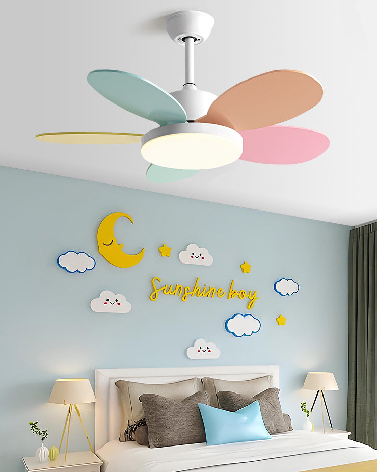 WOMO Ventiladores de techo con luz para Niños - WM5187