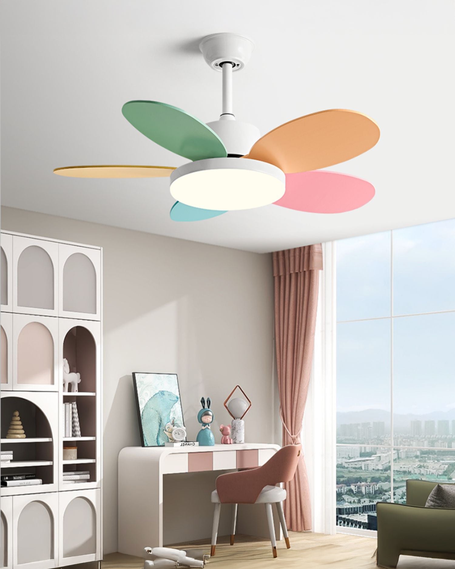WOMO Ventiladores de techo con luz para Niños - WM5187