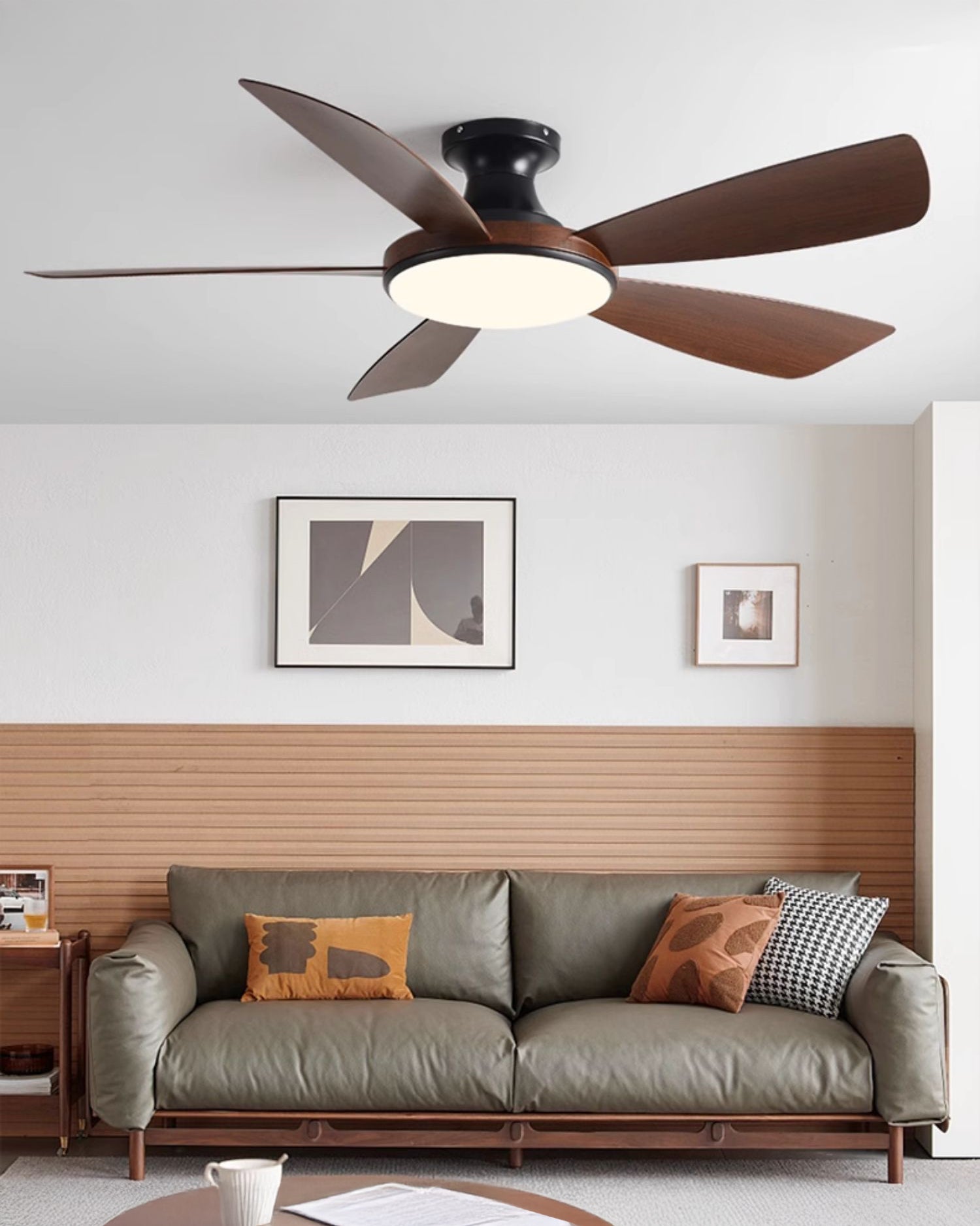 WOMO Ventiladores de techo con luz Moderna Perfil Bajo - WM5190