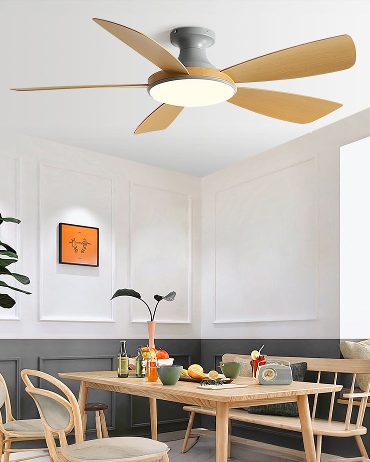 WOMO Ventiladores de techo con luz Moderna Perfil Bajo - WM5190