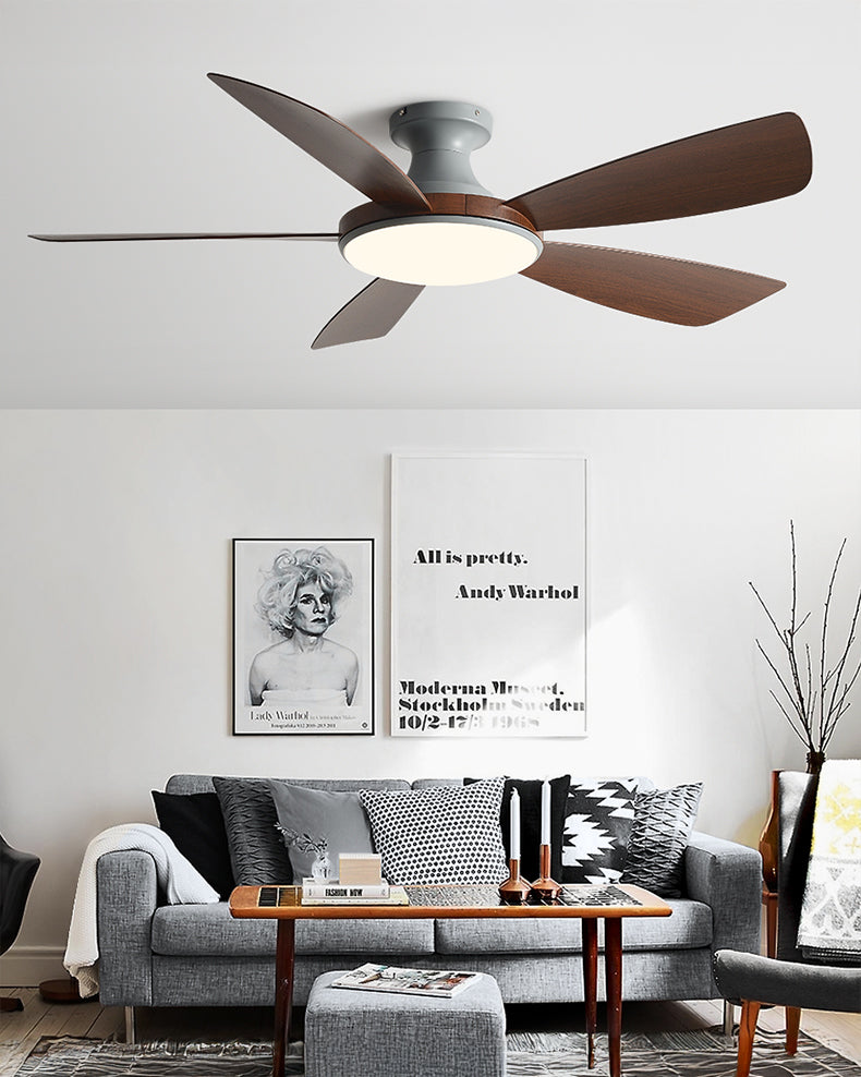 WOMO Ventiladores de techo con luz Moderna Perfil Bajo - WM5190