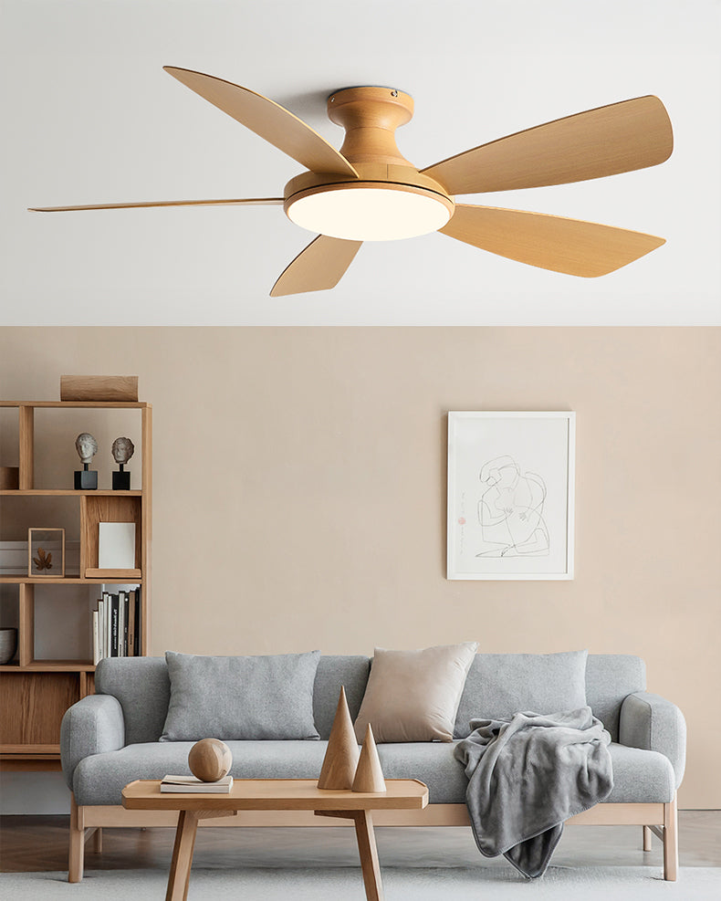 WOMO Ventiladores de techo con luz Moderna Perfil Bajo - WM5190