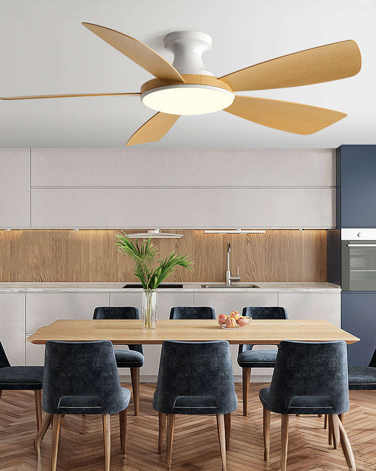 WOMO Ventiladores de techo con luz Moderna Perfil Bajo - WM5190
