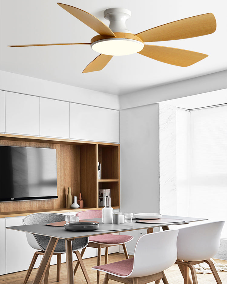 WOMO Ventiladores de techo con luz Moderna Perfil Bajo - WM5190