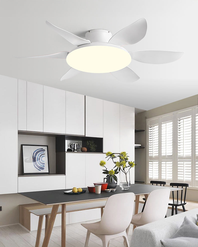 Ventilador de techo WOMO de 6 aspas de perfil bajo con luz brillante - WM5191