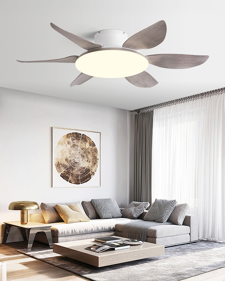 Ventilador de techo WOMO de 6 aspas de perfil bajo con luz brillante - WM5191