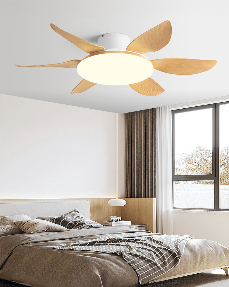 Ventilador de techo WOMO de 6 aspas de perfil bajo con luz brillante - WM5191
