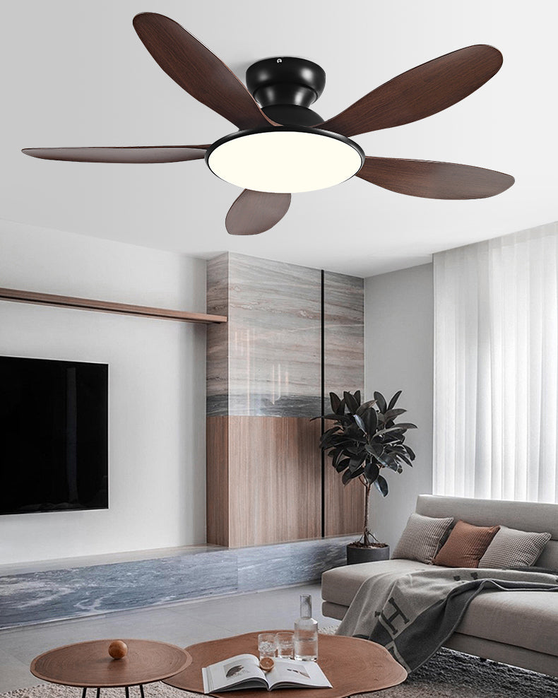 Ventilador de techo WOMO de 5 aspas de perfil bajo con lámpara - WM5194