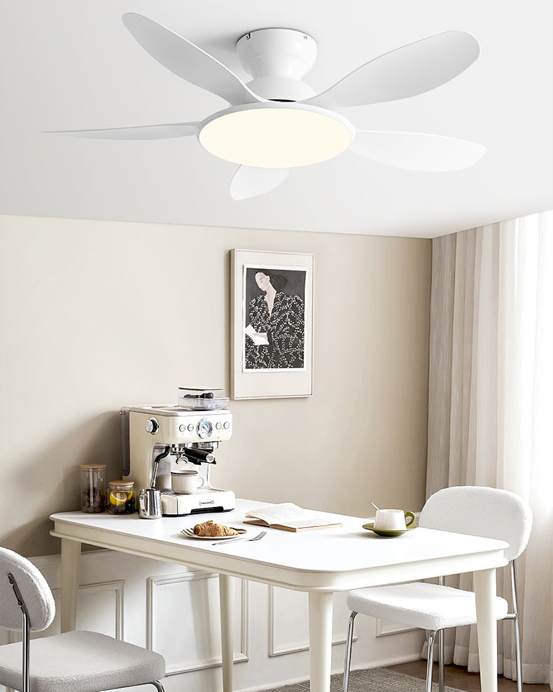 Ventilador de techo WOMO de 5 aspas de perfil bajo con lámpara - WM5194