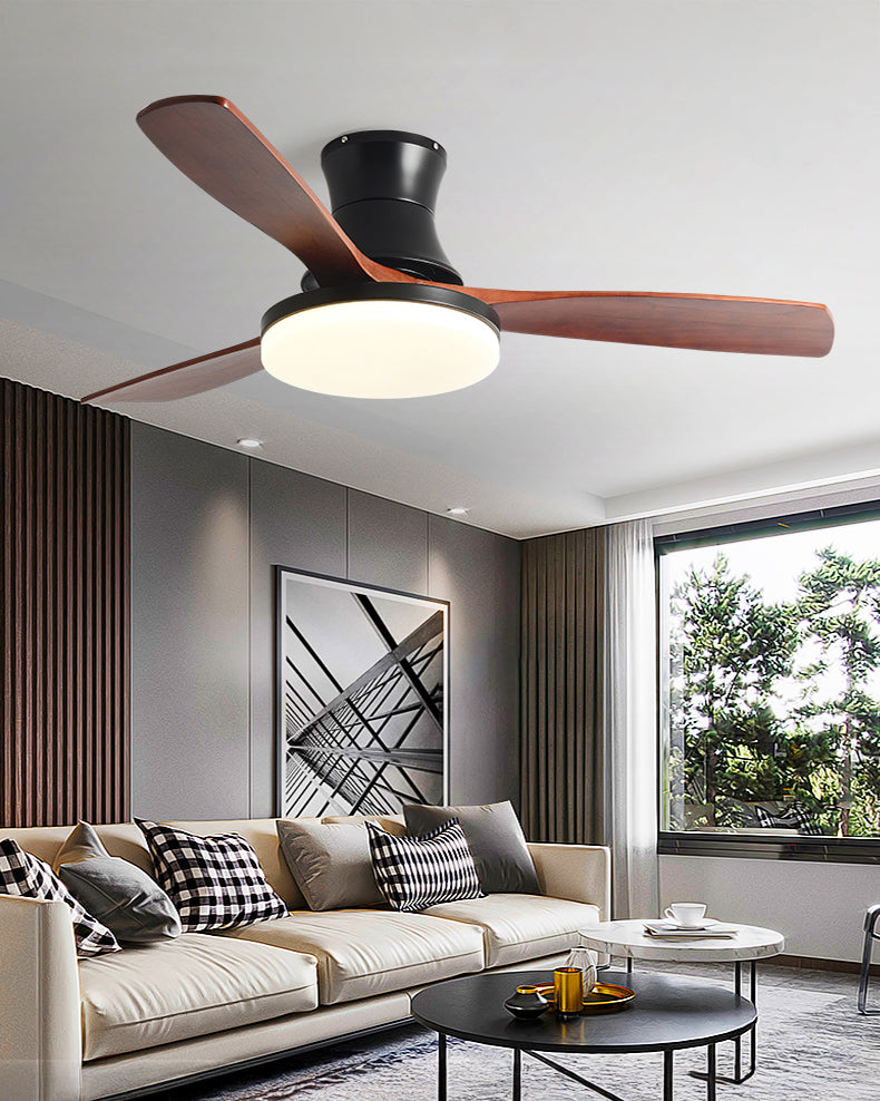Ventilador de techo con lámpara de perfil bajo WOMO moderno - WM5198