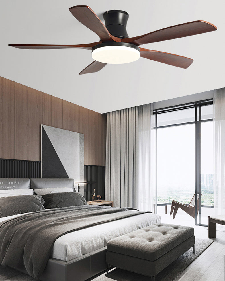 Ventilador de techo con lámpara de perfil bajo WOMO moderno - WM5198