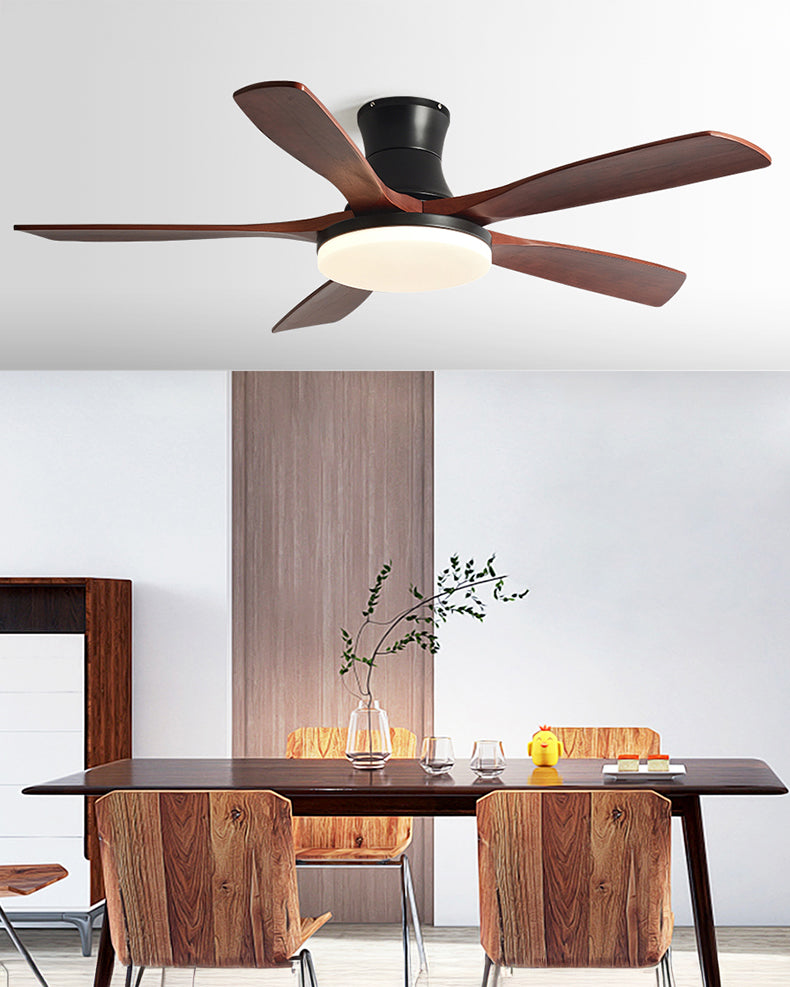 Ventilador de techo con lámpara de perfil bajo WOMO moderno - WM5198