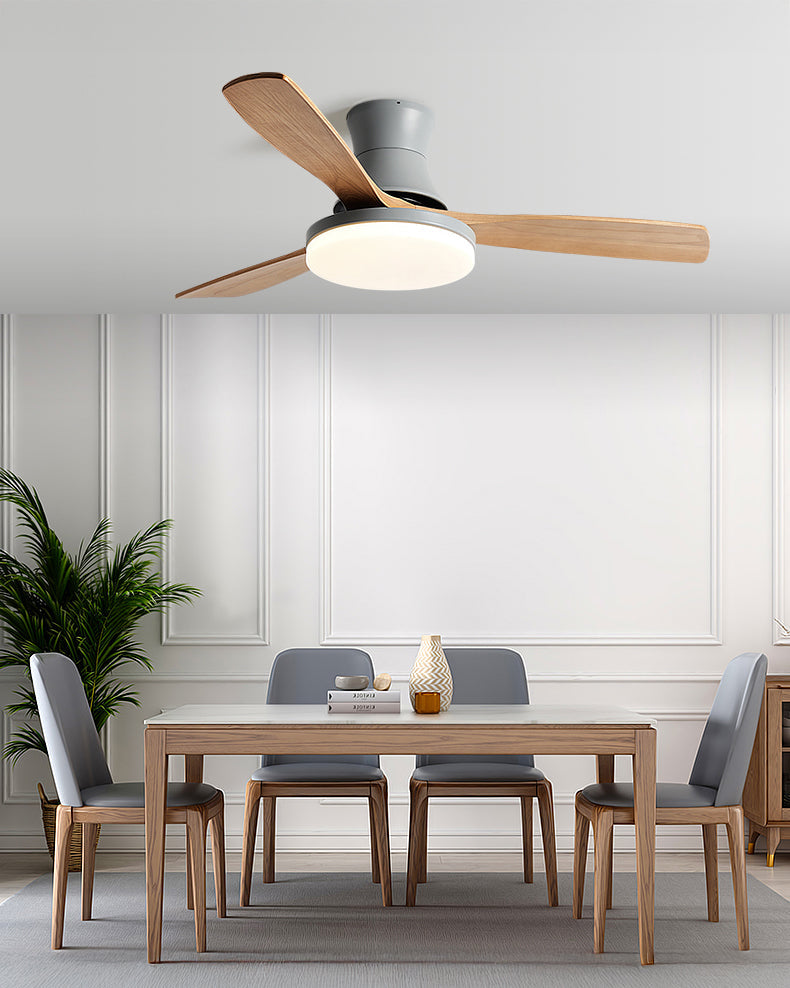 Ventilador de techo con lámpara de perfil bajo WOMO moderno - WM5198